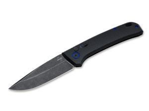 BOKER PLUS FRND Auto Folding Knife 3.35" D2 Drop Point Blade | Black Givory Handles