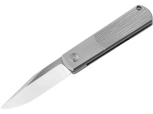 BRLW Folding Pocket Knife Titanium Handle 2.56in CPM Magnacut Clip Point Blade BK112630