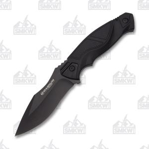Boker Magnum Advance Pro Fixed All Black 440C Blade Synthetic Handle