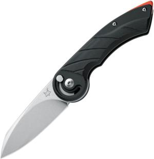 Fox Radius Lock Folding Knife, 3 stonewash finish Bohler N690 stainless blade, Black G10 handle, 01FX866