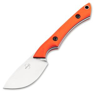 Boker Plus M.U.K. Fixed Blade Knife Orange G-10 (2.4" Stonewash)