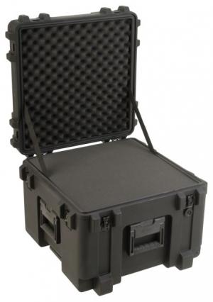 SKB Cases Roto Mil-Std Waterproof Case 14 Deep w/ cubed foam, pull handle and wheels 19 x 19 x 14-1/2 3R1919-14B-CW