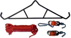 HALF RACK Deer Gambrel Hoist Kit, Black/Red, Large, HR1244