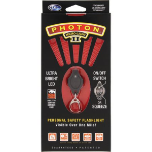 Photon Lights 205 Micro-Light II Red with Lithium Eveready Battery and Keyring