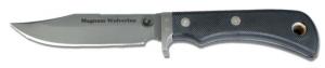 Knives of Alaska Magnum Wolverine D2 Knife, Suregrip Handle, Black, 00158FG