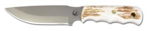 Knives of Alaska Bush Camp D2 Stag Handle Knife, Natural, 00037FG