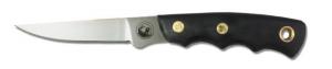 Knives of Alaska Jeager D2 Fixed Blade Knife, Suregrip Handle, Black, 00113FG