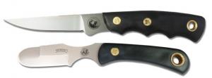 Knives of Alaska Jeager D2 Muskrat Combo Knives, Suregrip Handle, Black, 00257FG