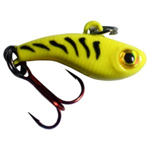 Kenders Outdoors Tungsten T-Rip Mini Vibe Bait, Chartreuse Tiger Glow, 1/2in, T15-5