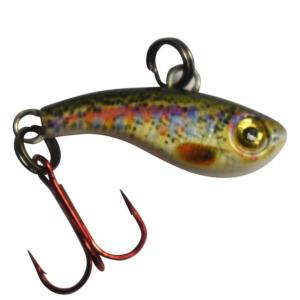 Kenders Outdoors Tungsten T-Rip Mini Vibe Bait, Rainbow Trout, 3/4in, T19-11