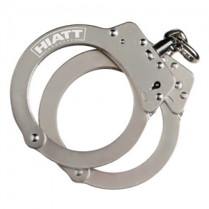 Cuff Oversized Steel Chain Handcuffs Nickel