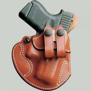 DeSantis Cozy Partner Holster - Right, Tan 028TA02Z0 - S&W J 36, 37, 38, 40, 42, 49, 60, 317, 331, 332, 337, 340, 342, 360, 431PD, 432PD, 442, 638, 640, 640-1, 642, 649, M&P 340/360 2in.-2 1/4in.