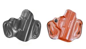 DeSantis Mini Slide Leather Belt Holsters, Glock 43X MOS AND 48 MOS, w/ or w/o Red Dot SightS, Left Hand, Plain, Tan, 12, 086TB3TZ0