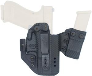 DeSantis Persuader Complete Package IWB Leather Holster. Glock 19, 19 Gen 5, 19X, 45, 23, 32,With Or Without Reflex Sights, Left Hand, Black, 217KB1LJ0