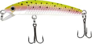 CHUBBS Panfish Minnow, 2in, 1/16 oz, #12 Hook, Rainbow Trout, YMM-77