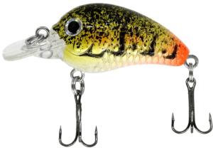 CHUBBS Panfish Square Bill, 1 1/4in, 1/16 oz, #12 Hook, Craw Firetail, Y125-03