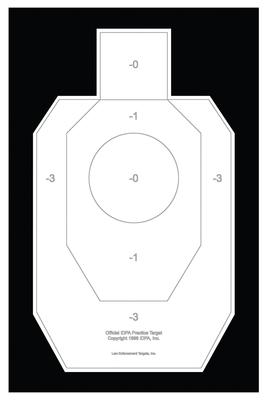 Law Enforcement Targets IDPA-P IDPA-P Official Paper Practice Target