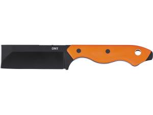 CRKT Razel Fixed Blade Knife Orange G-10 (3" Black Oxide D2)