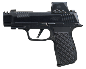 Sigarms P365 AXG LUXE w/Optic Pistol 365AXG380COMPLUXERXSL, 380 ACP, 3.10in, Custom LOK Grips, Black Pearlescent Cerakote Finish, 12 Rds