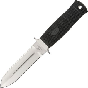 Katz Knives BT10S Avenger Series Boot Model Fixed Blade Knife with Black Kraton Diamond Checkered Handle