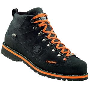 Crispi Men's Monaco Premium Black/Orange GTX 12D Boots 5710-9907-12-D