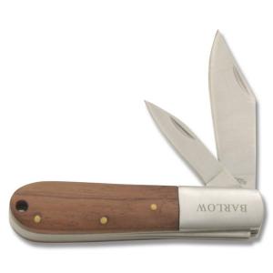 Rite Edge 3.25" Barlow with Wood Handles a Stainless Steel Clip Point Plain Edge Blade Model 210601