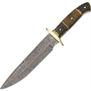 Damascus Knives 1044 Plainsman Fixed Blade Knife