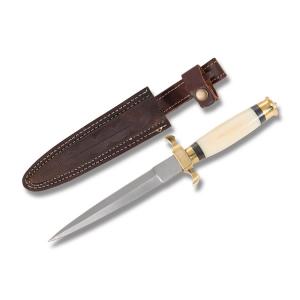 Renaissance Dagger with Natural Bone Handles and Stainless Steel Dagger Plain Edge Blades Model 203105-BO