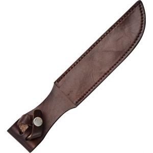 Pakistan Cutlery 6600 Fixed Blade Belt Sheath Fixed Blade Knife with Brown Leather Construction