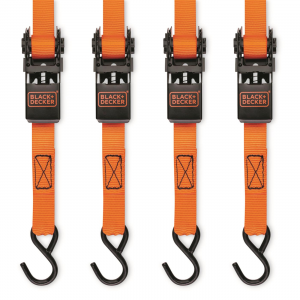 Black  &  Decker Light Duty Ratchet Straps 900-lb. Break Strength 10' Length 4 Pack