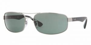 Ray-Ban Sunglasses RB3445 002-58-6117 - Black Frame / Crystal Green Polarized Lenses
