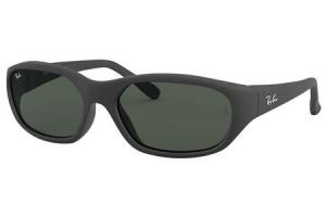 RAY BAN Daddy-O Sunglasses with Black Frames and Green Classic Lenses