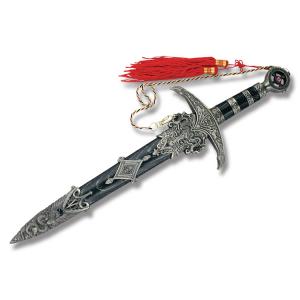 Master Cutlery Robin Hood Dagger with Imitation Wood Handles and Stainless Steel 11" Unsharpened Dagger Blade Model D-209