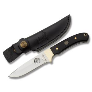 Master Cutlery Elk Ridge Hunter with Black Wood Handles and Stainless Steel 3.875" Clip Point Plain Edge Blades Model ER-010