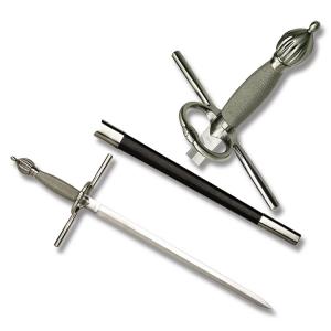 Master Cutlery Medieval Dagger with Wire Wrapped Handles and Stainless Steel Plain Edge Blades Model HK-26065
