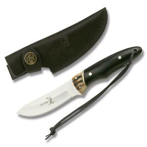 Master Cutlery Elk Ridge Skinner with Black Pakkawood and Jigged Bone Handles and Stainless Steel 3.25" Spear Point Plain Edge Blades Model ER-088