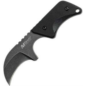 MTech Knives 674 Neck Black Stonewash Fixed Blade Knife