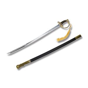 Master Cutlery U.S. Marines Gold Sword 39” with Cord Wrapped Handles and Mirror Polished Stainless Steel Blade Model M-1035G