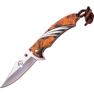 Elk Ridge Knives A540CA Camo Assisted Opening Clip Point Linerlock Folding Pocket Knife