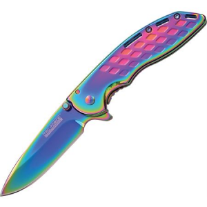 Tac Force Knives 863RB Rainbow Assisted Opening Linerlock Folding Pocket Knife
