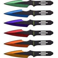 Perfect Point 6pc Multi-color 5.5in Thrower In Nylon Sheath