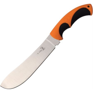 Elk Ridge 20002BTH Fixed Stainless Blade Knife with Orange and Black Rubberized Nylon Handle
