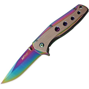 MTech A1044RB Framelock Spectrum TiNi Coated A/O Knife with Spectrum Stainless Handle