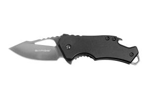 Sarge Fuse Folding Knife - 2.375&quot; Plain Clip Point Blade with Bottle Opener