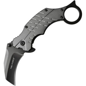Tac Force Knives 1020GY Linerlock A/O Gray