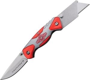 Busted Knuckle Linerlock Red/Gray
