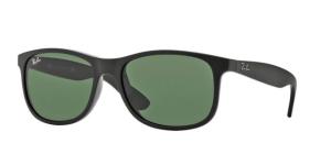 Ray-Ban ANDY RB4202 Sunglasses 606971-55 - Matte Black Frame, Dark Grey Lenses