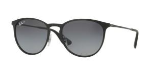 Ray-Ban RB3539 Sunglasses 002/T3-54 - Shiny Black Frame, Light Grey Gradient Grey Polar Lenses