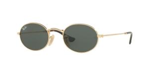 Ray-Ban RB3547N Sunglasses 001-48 - Gold Frame, Green Lenses