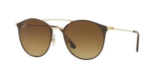 Ray-Ban RB3546 Sunglasses 900985-52 - Gold Topaz Brown Frame, Brown Gradient Lenses
